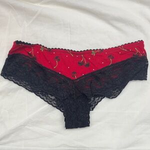 NWOT Blackheart Cherry Cheeky Panty